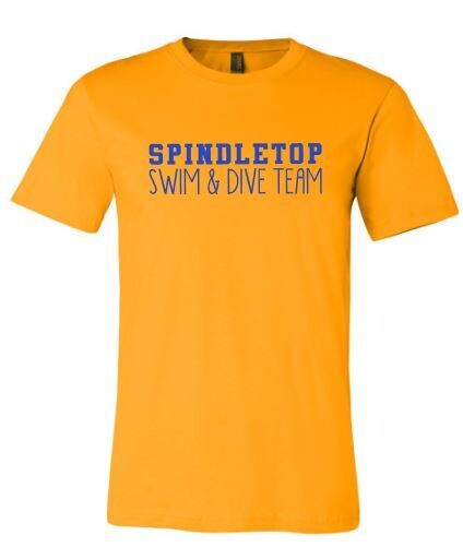 Spindletop Swim &amp; Dive Team Bella + Canvas® Adult Jersey Short Sleeve Tee (SSD)