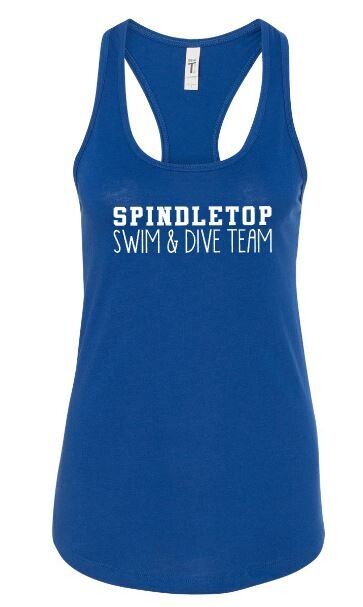 Spindletop Swim & Dive Team Next Level Women’s Ideal Racerback Tank (SSD)