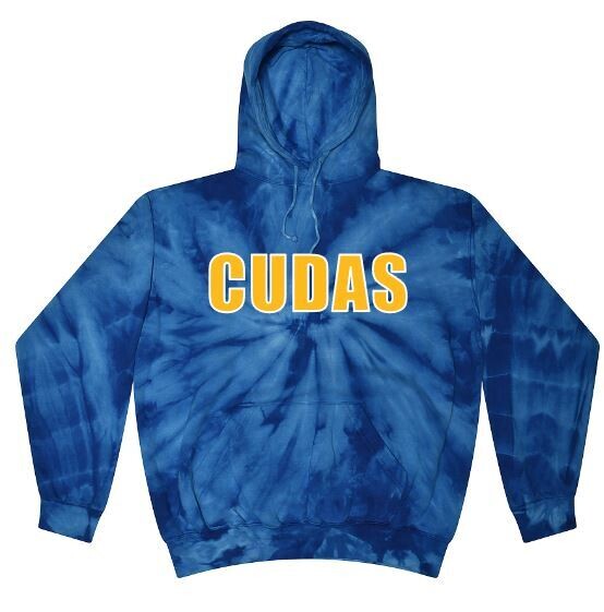 Cudas Youth OR Adult Royal Tie-Dye Hooded Sweatshirt (SSD)