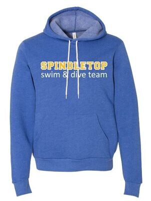 Spindletop Swim & Dive Team Bella + Canvas® Adult Sponge Fleece Hoodie (SSD)