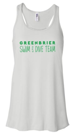 Ladies Bella + Canvas Greenbrier Swim &amp; Dive Team Flowy Tank