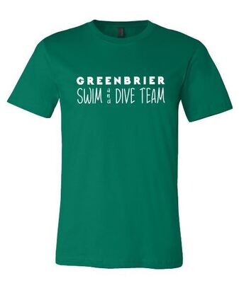 Bella + Canvas Greenbrier Swim & Dive Team Short Sleeve T-Shirt