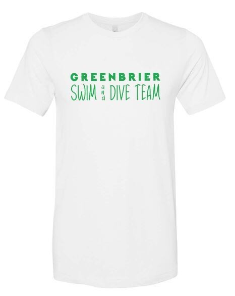 Bella + Canvas Greenbrier Swim &amp; Dive Team Short Sleeve T-Shirt
