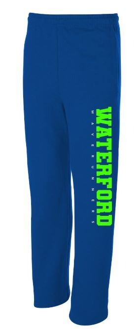 Adult Waterford Waverunners JERZEES NuBlend Open Bottom Sweatpants (WWR)