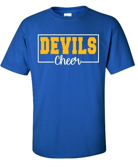 Devils Cheer Short or Long Sleeve Tee (HCC)