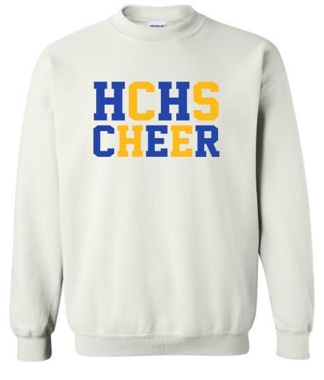 HCHS Cheer Stacked Crewneck Sweatshirt (HCC)
