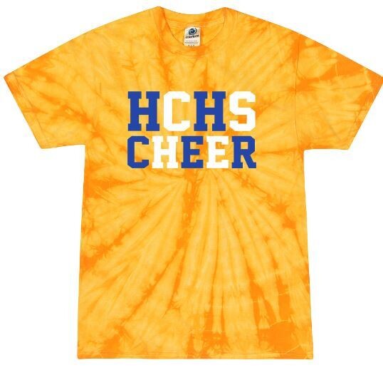 HCHS Cheer Stacked Short Sleeve Tie-Dye Tee (HCC)