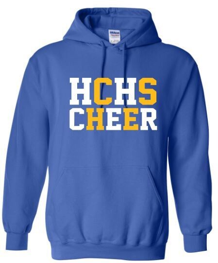 HCHS Cheer Stacked Hooded Sweatshirt (HCC)