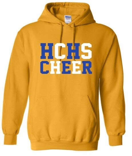 HCHS Cheer Stacked Hooded Sweatshirt (HCC)