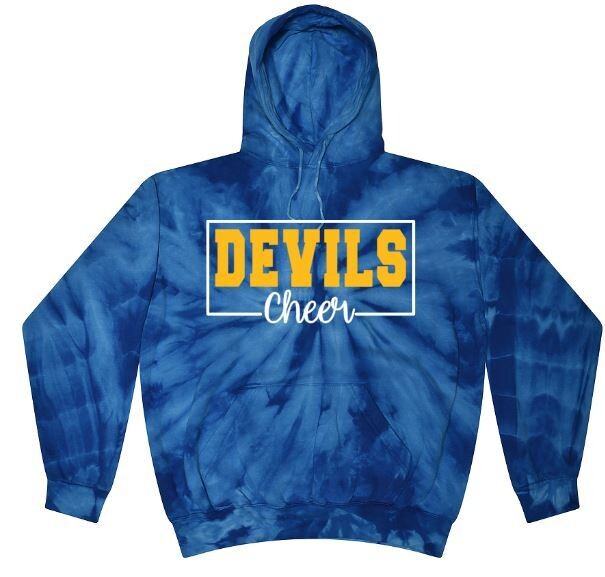 Devils Cheer Tie-Dye Hooded Sweatshirt (HCC)