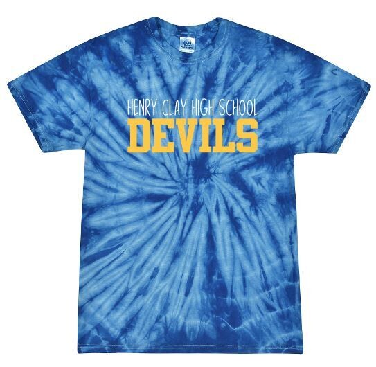 Henry Clay High School Devils Short Sleeve Tie-Dye Tee