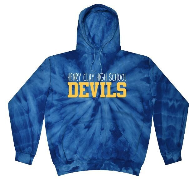 Henry Clay High School Devils Tie-Dye Hooded Sweatshirt