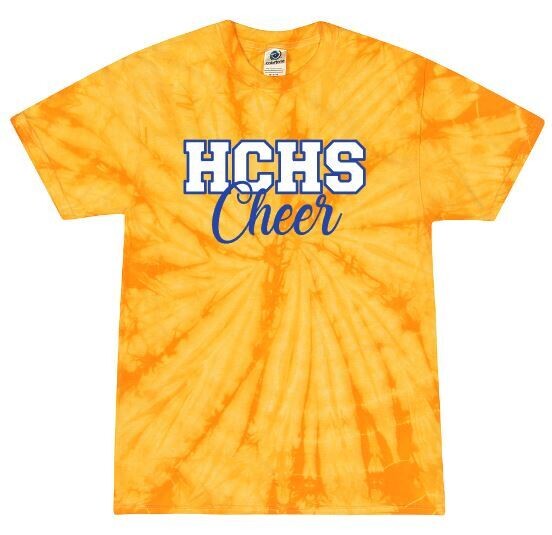 HCHS Cheer Short Sleeve Tie-Dye Tee (HCC)
