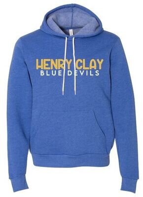 Henry Clay Blue Devils Bella + Canvas® Sponge Fleece Hoodie