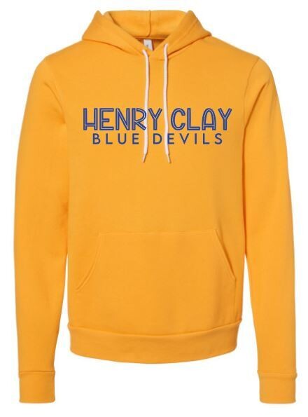 Henry Clay Blue Devils Bella + Canvas® Sponge Fleece Hoodie