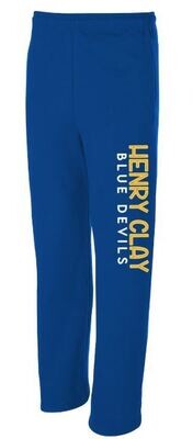 Henry Clay Blue Devils JERZEES NuBlend Open Bottom Sweatpants (HCG)