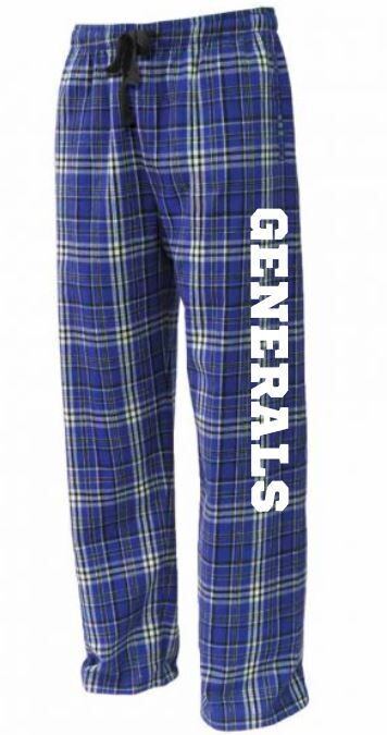 Adult Generals Flannel Pants