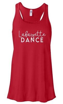 Ladies Lafayette Dance Flowy Racerback Tank (LDT)