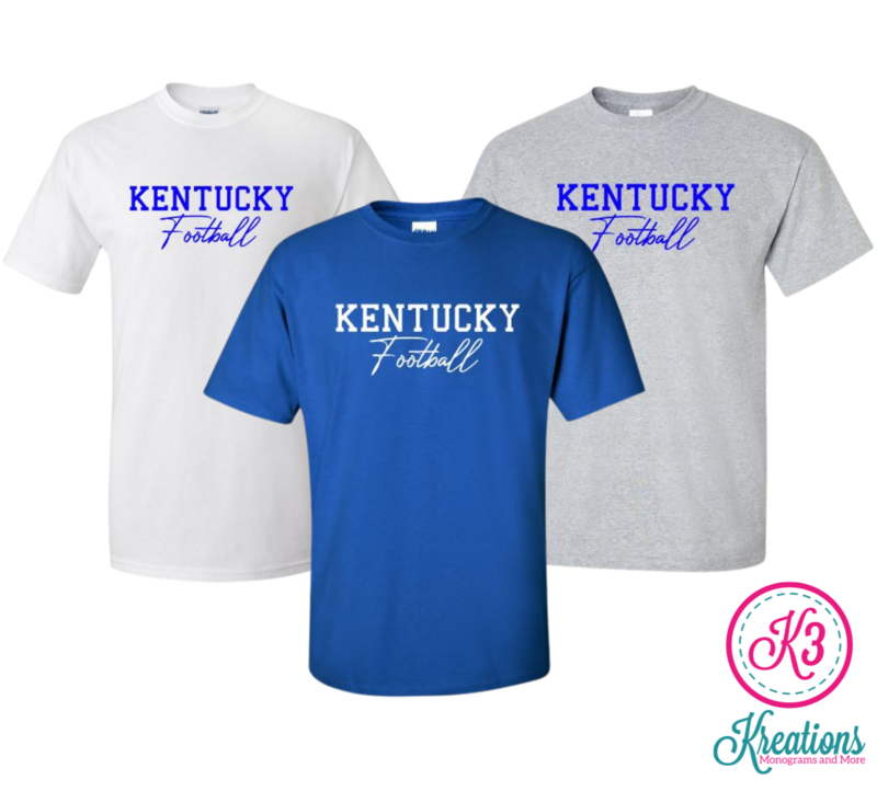 Adult Kentucky Football Short OR Long Sleeve Tee