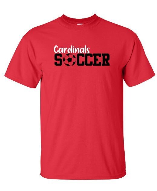 Adult Cardinals Soccer Short OR Long Sleeve Tee (SCS)
