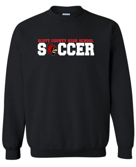 Adult Scott County High School Soccer Crewneck Sweatshirt (SCS)