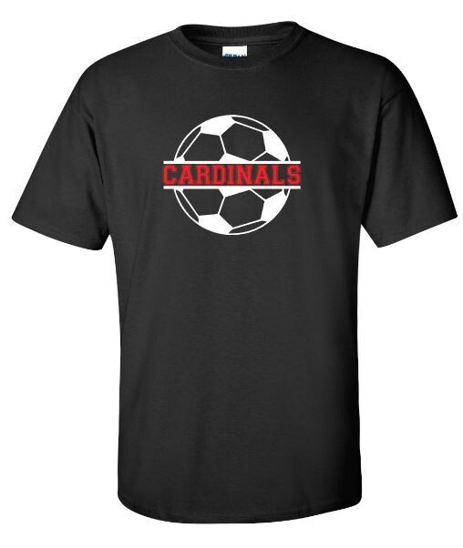 Adult Cardinals Soccer Ball Short OR Long Sleeve Tee (SCS)