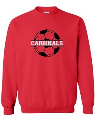 Adult Cardinals Soccer Ball Crewneck Sweatshirt (SCS)
