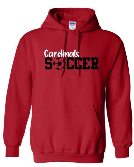 Adult Cardinals Soccer Hooded Sweatshirt (SCS)