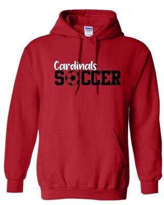 Adult Cardinals Soccer Hooded Sweatshirt (SCS)