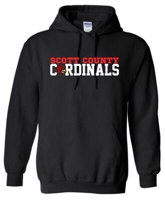 Adult Scott County Cardinals Hooded Sweatshirt (SCS)