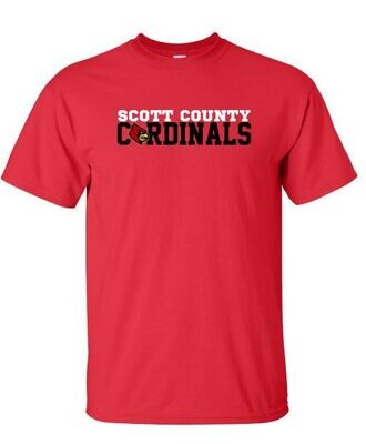 Adult Scott County Cardinals Short OR Long Sleeve Tee (SCS)