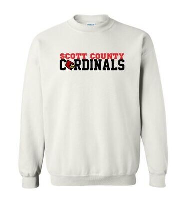 Adult Scott County Cardinals Crewneck Sweatshirt (SCS)