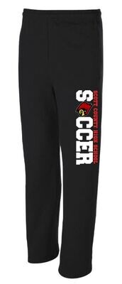 Adult Scott County High School Soccer JERZEES NuBlend Open Bottom Sweatpants (SCS)