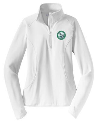 Ladies Sport-Tek Sport-Wick® Stretch 1/2-Zip Pullover with Choice of Logo (GCHS)