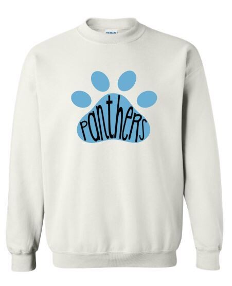Adult Panthers Pawprint Sweatshirt 