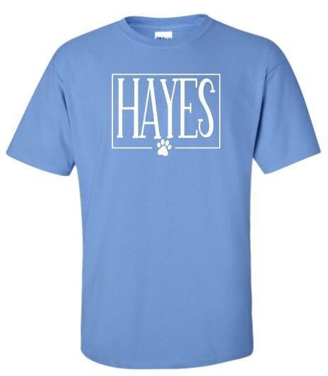 Hayes Pawprint Short OR Long Sleeve Tee 