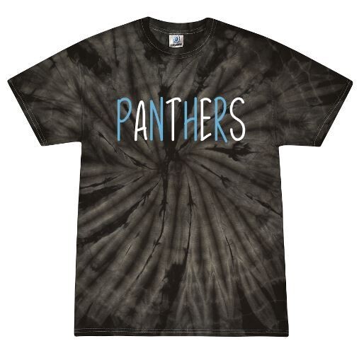 Panthers Tie-Dye Short Sleeve Tee