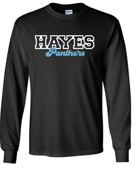 Youth HAYES Panthers Short OR Long Sleeve Tee 