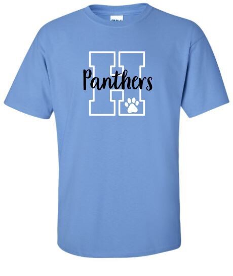 Youth H Panthers Short OR Long Sleeve Tee 