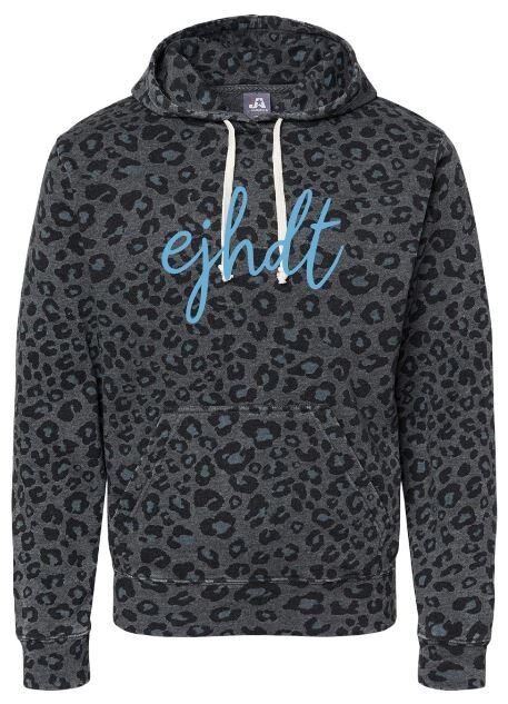 ejhdt Black Leopard Print Hoodie (HDT)