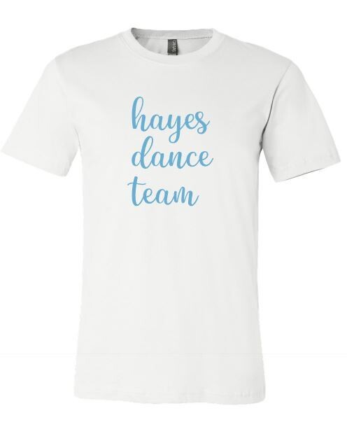 Unisex Youth OR Adult Hayes Dance Team Short OR Long Sleeve Bella + Canvas Tee (HDT)