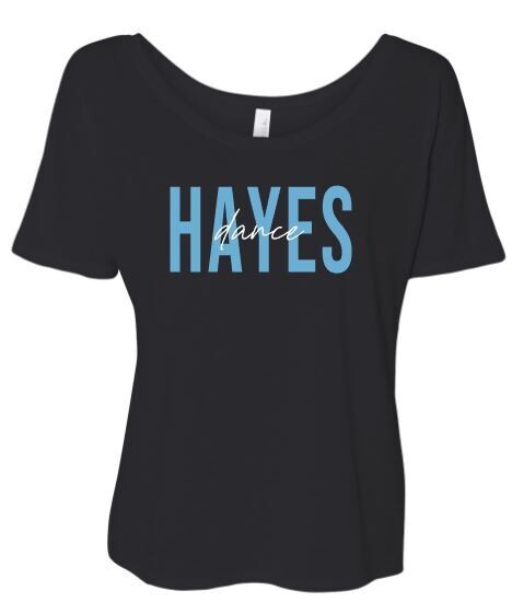 Ladies Hayes dance Bella + Canvas Slouchy Short Sleeve Tee (HDT)