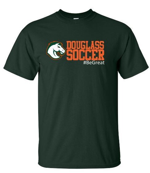 Adult Douglass Soccer #BeGreat Short OR Long Sleeve Tee (FDBS)