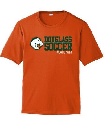 Youth or Adult Douglass Soccer #BeGreat Sport-Tek® PosiCharge® Competitor™ Short OR Long Sleeve Tee (FDBS)
