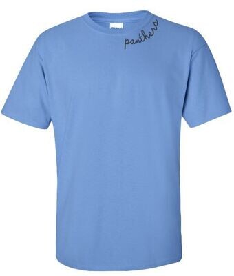 Panthers Collar Embroidered Short Sleeve Tee