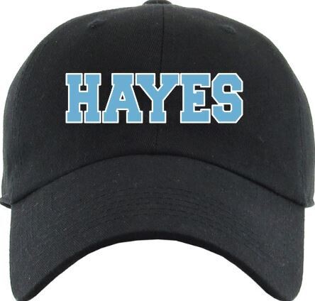 HAYES Embroidered Distressed or Non-Distressed Hat
