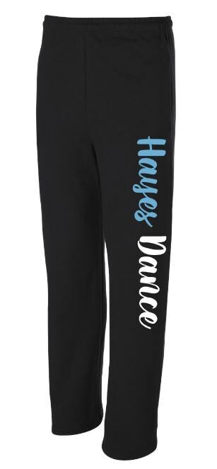 Adult Hayes Dance JERZEES NuBlend Open Bottom Sweatpants (HDT)