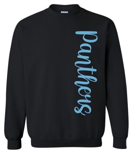 Youth Vertical Panthers Crewneck Sweatshirt