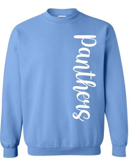 Adult Vertical Panthers Crewneck Sweatshirt
