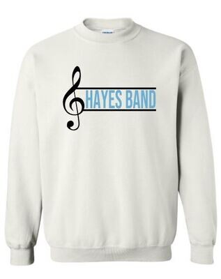 Unisex Adult Hayes Band with Treble Clef Sweatshirt (HB)